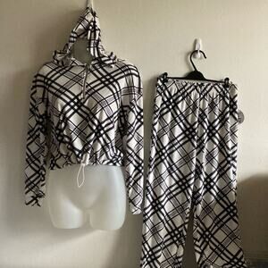 Crop top jacket and pants  set super soft